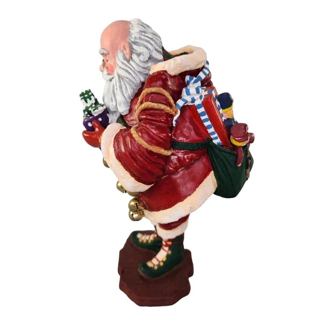 Department 56 Santa Claus Figurine‎ Jolly Old Elf Christmas Red Suit Vtg READ